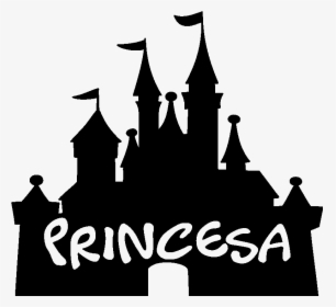 Sticker Princesse Chateau Princesa Ambiance Sticker - Disney Castle Silhouette, HD Png Download, Free Download