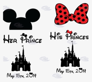 Free Disney Princess Castle Silhouette Png - Mr And Mrs Mickey Mouse, Transparent Png, Free Download
