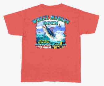 T-shirt Coral White Marlin - T-shirt, HD Png Download, Free Download