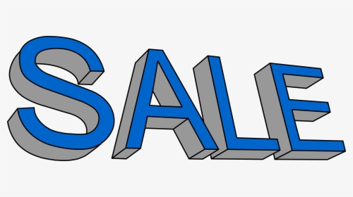 Sale In 3d Clip Arts - Sale Blue Png, Transparent Png, Free Download
