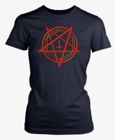 Satanic Pentagram Halloween Pentagram Symbol T-shirt - Lucifer Morningstar T Shirts, HD Png Download, Free Download