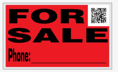 For Sale Sign With Qr Code - Poster, HD Png Download, Free Download