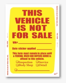 Kleer Bak Not For Sale Stickers - Product Is Not On Sales, HD Png Download, Free Download