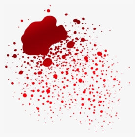 #blood #splatter #red - Realistic Blood Splatter Transparent, HD Png Download, Free Download