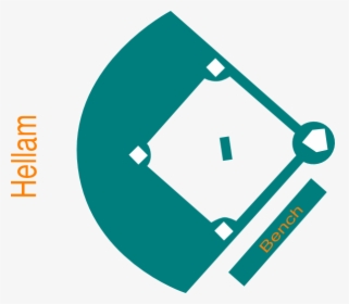 Transparent Baseball Diamond Png - Silhouette Baseball Diamond Logos, Png Download, Free Download