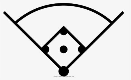 Baseball Field Drawing Baseball Rules Baseball Bats - Baseball Field Drawing, HD Png Download, Free Download