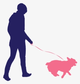 Dog Walking And Pet Feeding - Walking Dog Silhouette Png, Transparent Png, Free Download