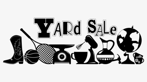 Transparent Yard Sale Png - Yard Sale Clipart Black And White, Png Download, Free Download