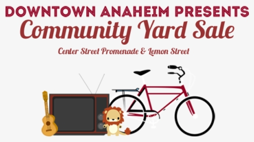 Community Yard Saletop Banner - Simple Bicycle, HD Png Download, Free Download