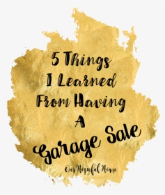 Garage Sale Tips - Calligraphy, HD Png Download, Free Download