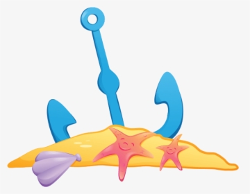 Anchor Clipart Underwater - Kids Sea Png, Transparent Png, Free Download