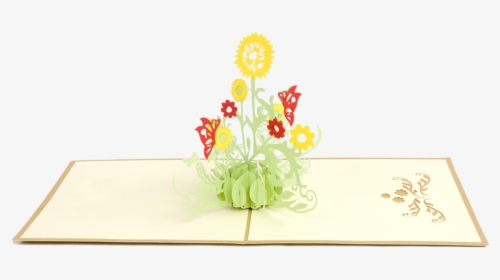 Garden Dandelions Paper Pop Card - Chrysanths, HD Png Download, Free Download