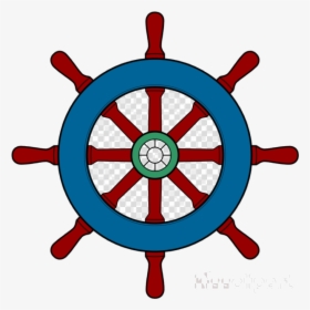 Ship Wheel Boat Clipart Ships Clip Art Transparent - Pirate Ship Wheel Clip Art, HD Png Download, Free Download