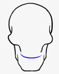 How To Draw Skull - Tete De Mort Dessin, HD Png Download, Free Download