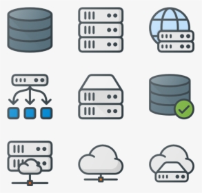 Servers & Database - Data Server Icon, HD Png Download, Free Download