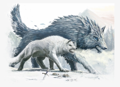 Transparent Snow Wolf Png - Dungeons And Dragons Winter Wolf, Png Download, Free Download
