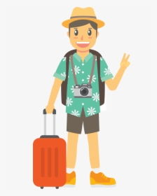 Travel By Euclidean Vector Traveling Sea The Clipart - Tourists Icon, HD Png Download, Free Download