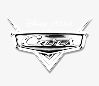 Disney And Pixar Cars Logo Black And White - Disney Cars Black And White, HD Png Download, Free Download