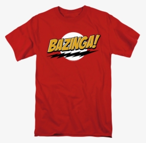 Bazinga T-shirt The Big Bang Theory - Active Shirt, HD Png Download, Free Download