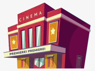 Cinema Hall Image Png Free Download Searchpng - Isometric Buildings Cinema, Transparent Png, Free Download
