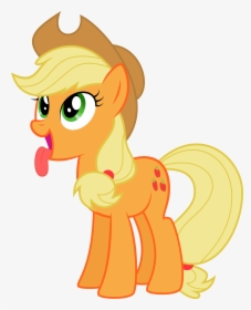 Applejack Tongue My Little Pony Png - My Little Pony Applejack, Transparent Png, Free Download
