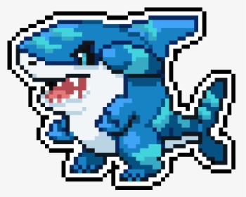 Water Gible - Pokemon Sprite De Gible, HD Png Download, Free Download