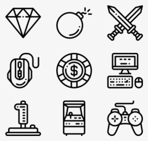Gaming - Email Phone Address Icons, HD Png Download, Free Download