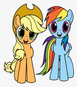 Rainbow Dash Apple Jack My Little Pony, HD Png Download, Free Download