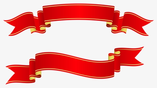 Craft Banner Templates - Christmas Ribbon Banner, HD Png Download, Free Download