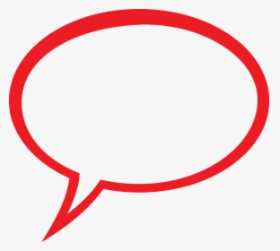 Speech Bubble Clipart - Red Speech Bubble Transparent, HD Png Download, Free Download