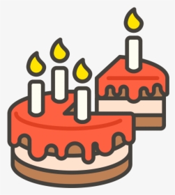 Transparent Rainbow Cake Clipart - Birthday Cake Emoji Art Png, Png Download, Free Download