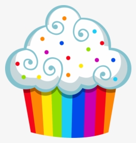Cupcakes Clipart Colored Cupcake - Cupcake Clipart, HD Png Download, Free Download