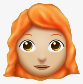 Ginger Emoji Woman, HD Png Download, Free Download