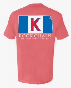 Rock Chalk Ku Gameday Flag State Back Design Comfort - Comfort Colors Granite Back, HD Png Download, Free Download