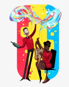 Scotty & Uhura From Star Trek Tos - Poster, HD Png Download, Free Download