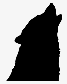 Wolf, Silhouette, Howling, Howl, Animal, Face - Royalty Free Wolf Silhouette, HD Png Download, Free Download