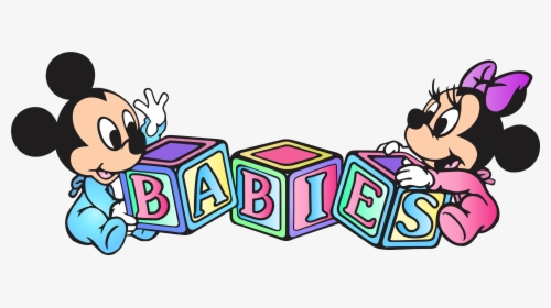 Baby Mickey And Minnie Clipart - Baby Mickey And Minnie Mouse Png, Transparent Png, Free Download