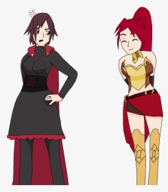 Transparent Ruby Rose Png - Jaune Arc And Ruby Rose, Png Download, Free Download