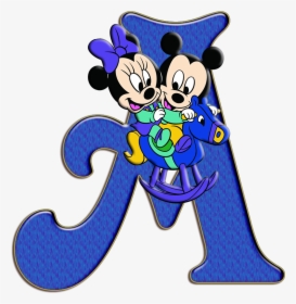 Alfabeto Decorativo Minnie Png - Baby Love Mickey And Minnie Mouse, Transparent Png, Free Download