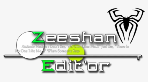 Zeeshan Png Logo Designer - Spiderman Stencil, Transparent Png, Free Download