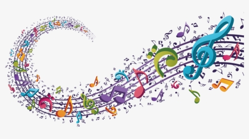 Music Concert Background - Colorful Music Notes Transparent Background, HD Png Download, Free Download