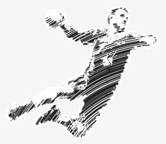 Handball Illustrations Png - Handball Drawing, Transparent Png, Free Download