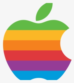 Iphone 6 Plus Apple Logo Ipad Company - Rainbow Apple Logo, HD Png Download, Free Download
