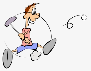 Cartoon Golf Player Clip Arts - Golf Player Comic, HD Png Download, Free Download