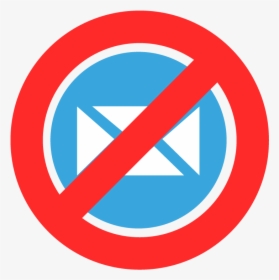 An Email Icon With A Red Circle Around It With A Line - America Pe, HD Png Download, Free Download