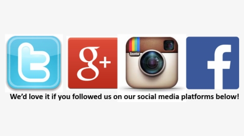 Social Media Icons Instagram Facebook Twitter Google - Fb Twitter Ig Logo, HD Png Download, Free Download