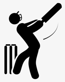 With Bat Svg Png - Cricket Icon Png Vector, Transparent Png, Free Download