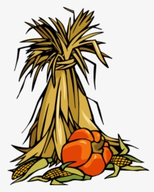 Clip Art Pumpkin Patch Wikiclipart Png Image Clipart - Fall Corn Stalks Clipart, Transparent Png, Free Download