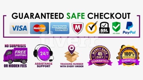Transparent Banner - Safe Checkout Badge Shopify, HD Png Download, Free Download