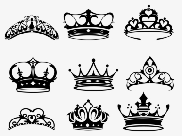 Tattoo Elizabeth King Painted Of Queen Crown Clipart - Queen Crown Silhouette, HD Png Download, Free Download